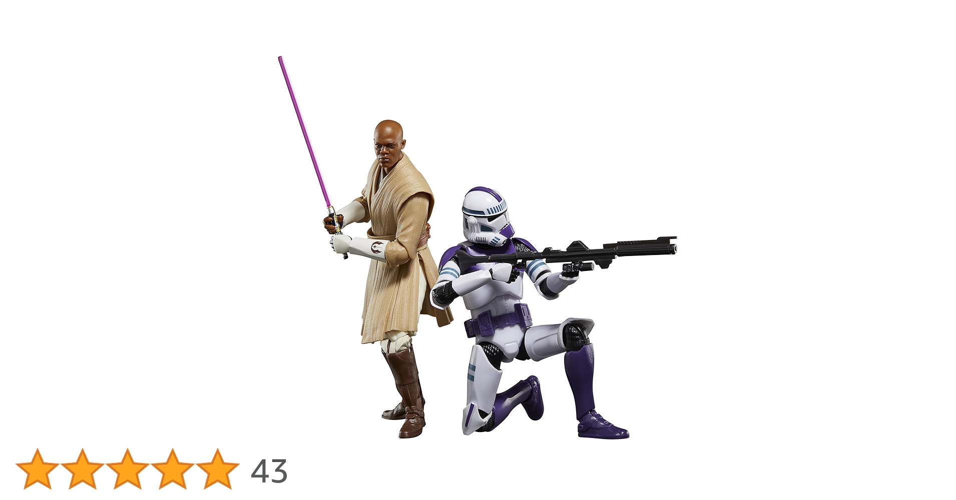 未開封スターウォーズブラックシリーズ　メイスウィンドゥ　187 クローントルーパ Amazon.com: STAR WARS The Black Series Mace Windu & 187th